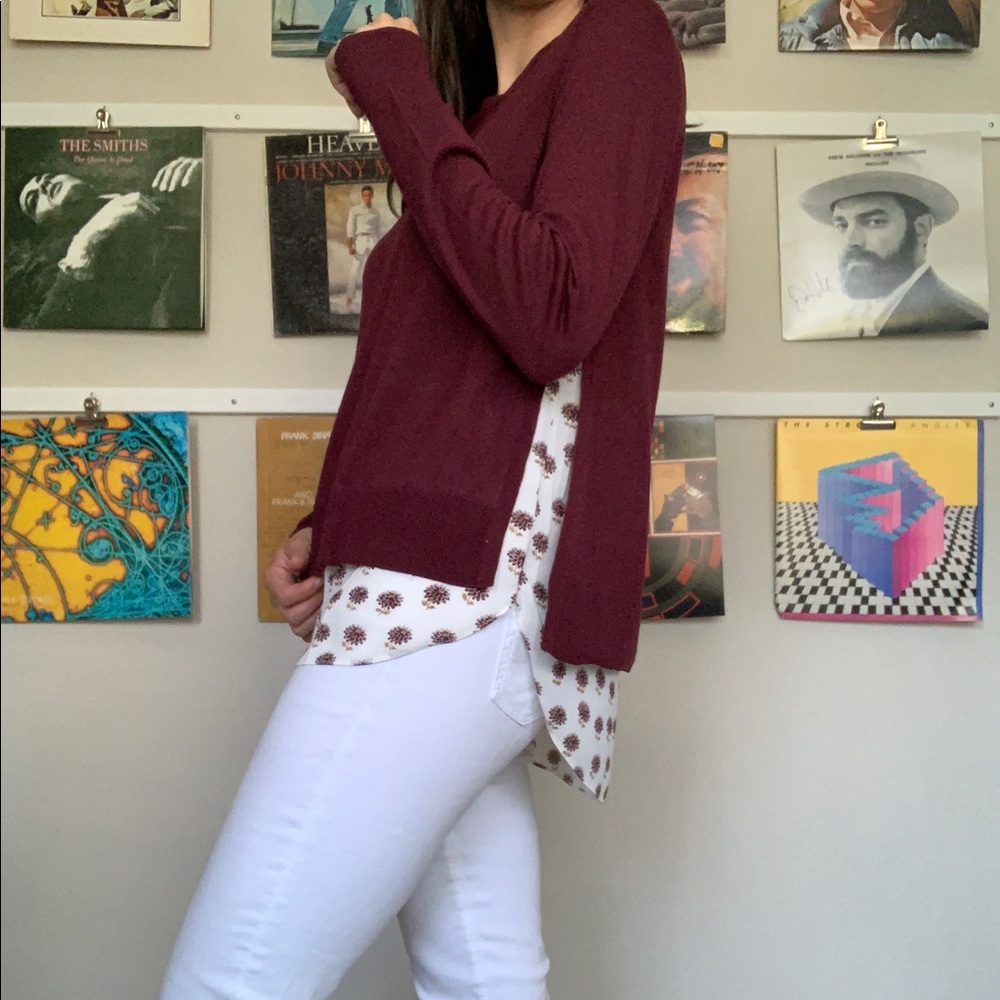 NWT LOFT | Split-Side Sweater